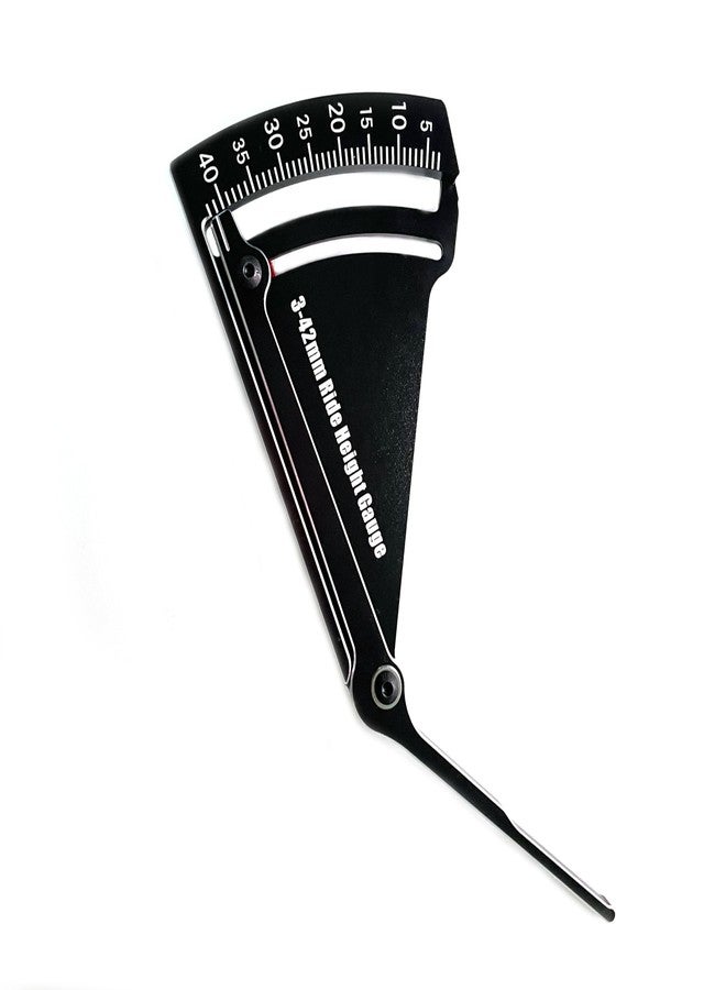 Hobbymall RC Car Ride Height Gauge Aluminum RC Car Wheel Height Rim Camber 3-42mm Adjustable Measuring Ruler - Image 4